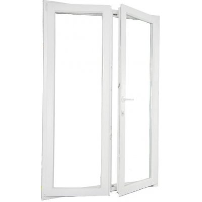 Aluplast dvoukřídlé balkonové dveře bílá Pravé 140 x 200 cm – Hledejceny.cz