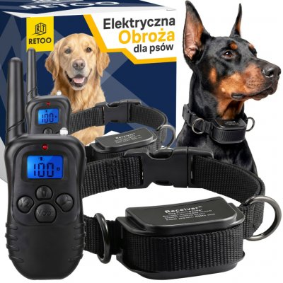 RETOO ELEKTRICKÝ VÝCVIKOVÝ OBĚŽEK PRO PSA 300M VODOTĚSNÝ TRENAŽÉR PSŮ + DÁLKOVÉ OVLÁDÁNÍ – Hledejceny.cz