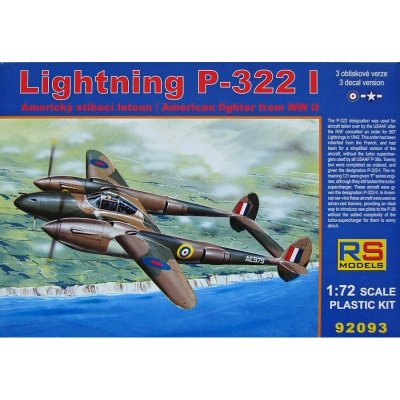 RS Models Lightning P322 I RAF 2x USAAF 92093 1:72