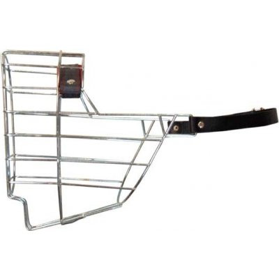 Chopo Náhubek zinek kůže kníráč velký briard bobtail pes – Zboží Dáma