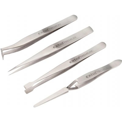 EXTOL Premium 8859100, Pinzety nerez, sada 4ks – Hledejceny.cz