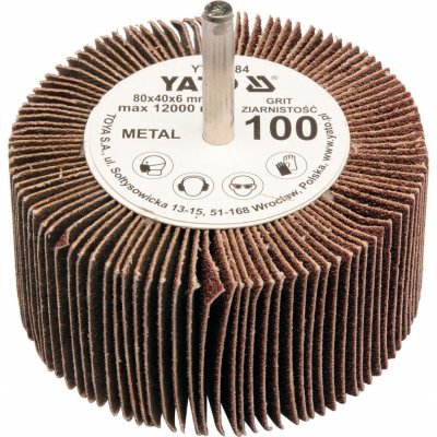 Yato Kotouč lamelový radiální 80 x 40 x 6 mm P100 YT-83384 – Zboží Dáma