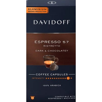 Davidoff Espresso 57 Ristretto hliníkové kapsle do Nespresso 10 ks – Zbozi.Blesk.cz