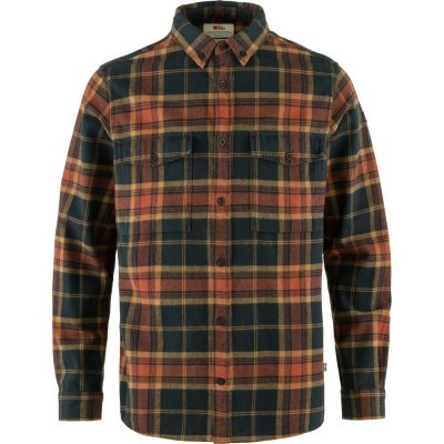 Fjällräven Övik twill shirt Autumn leaf-dark navy