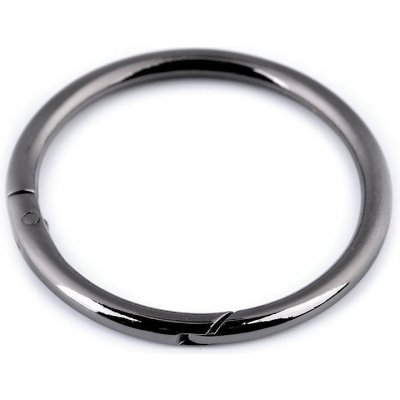 Prima-obchod Karabina kulatá na kabelky / kroužek na klíče Ø50 mm, barva 2 nikl černý – Hledejceny.cz