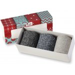 Wooline Dárkové balení ponožky 3v1 MERINO NATURAL WOOL 4 dámské – Zboží Dáma
