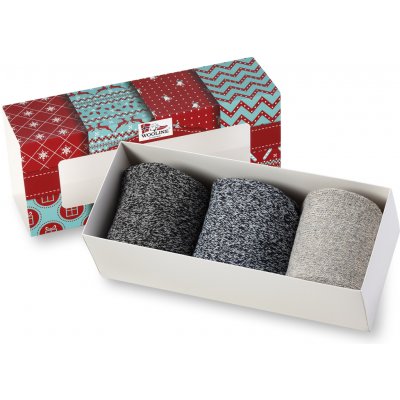 Wooline Dárkové balení ponožky 3v1 MERINO NATURAL WOOL 4 dámské – Zboží Dáma