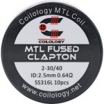 Coilology Předmotané spirálky MTL Series MTL Fused Clapton SS316L 0,64ohm 10ks – Sleviste.cz