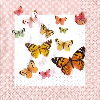Ubrousek 33x33cm Motýli – Hledejceny.cz