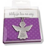 Přívěsek na klíče Nekupto Dárková Anděl Vždy je čas na sny – Zboží Dáma