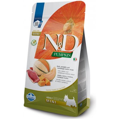 N&D Pumpkin Dog Adult Mini Duck & Cantaloupe melon 2 kg – Zboží Mobilmania