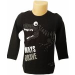 Chlapecké tričko GLO-STORY dino s nýtky dlouhý rukáv Černá, – Hledejceny.cz