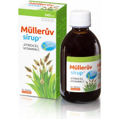 Dr. Müller Pharma Müllerův sirup® jitrocel a vitamin C bez cukru 245 ml – Hledejceny.cz