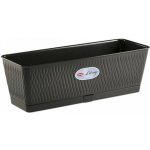 truhlík 50cm LIBERTY grafit+miska,š18,v.16cm, plast – Hledejceny.cz