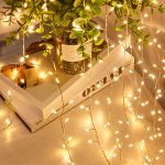 Real Garden LED světelný drátek 200 LED, 6 m – teplá bílá, USB – Hledejceny.cz