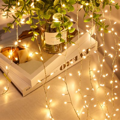Real Garden LED světelný drátek 200 LED, 6 m – teplá bílá, USB – Hledejceny.cz