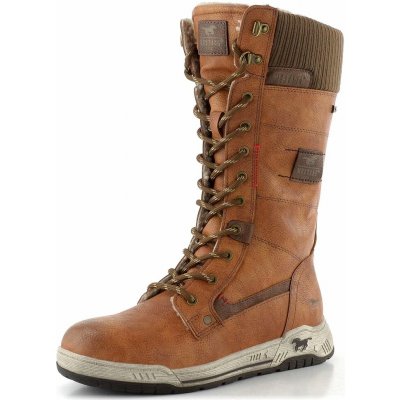 Mustang šněrovací kozačky cognac 15M0092006 – Sleviste.cz