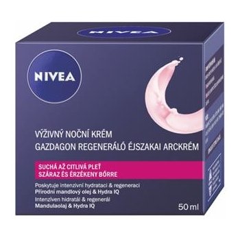 Nivea Visage Aqua Effect výživný regenerační noční krém 50 ml