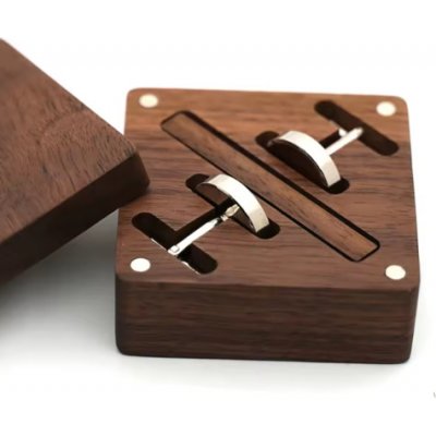 Knoflickarna.CZ manžetové knoflíčky Dřevitá harmonie – Zboží Dáma