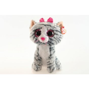 Beanie Boos KIKI šedá kočka 24 cm