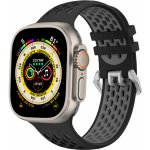 Cubenest Silicone Sport Band BLACK with Grey (42-49mm) 6974699970859 – Zboží Živě