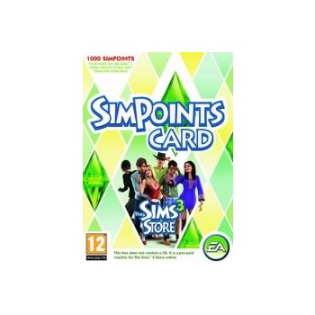 The Sims 3 SimPoints card 1000