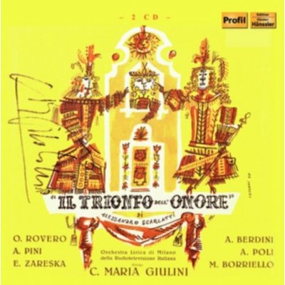 Alessandro Scarlatti - Il Trionfo Dell 'Onore CD – Hledejceny.cz