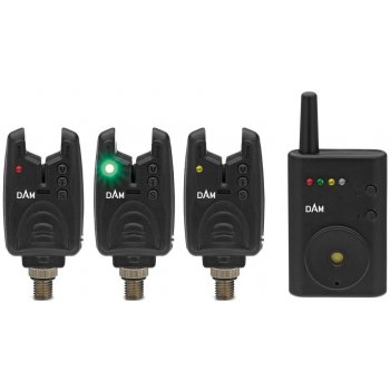 DAM Sada Signalizátorů Nano+ Wireless Bite-Alarm Set Green/Red/Yellow 3+1