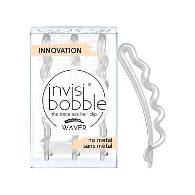 Invisibobble WAVER sponka do vlasů 3 ks barva Crystal Clear - průhledná – Hledejceny.cz