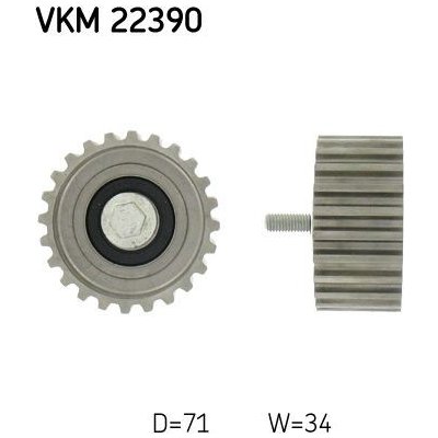 Vratná/vodicí kladka, ozubený řemen SKF VKM 22390 – Zboží Mobilmania