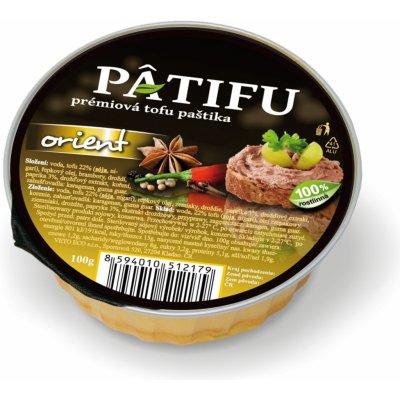 Veto Patifu Paštika tofu orient 100 g – Zbozi.Blesk.cz