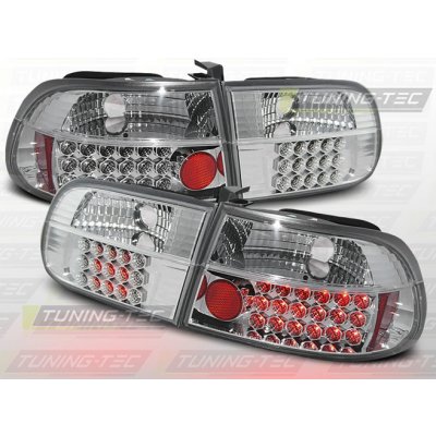 Zadní světla Honda Civic 91-95 3dv. - krystal/chrom LED – Hledejceny.cz