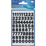 Avery Zweckform 3781 Samolepicí číslice, fólie, 9,5 mm, 126 ks, černé – Zboží Dáma