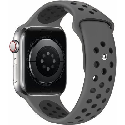 Eternico Sporty pro Apple Watch 42mm / 44mm / 45mm Deep Black and Gray AET-AWSP-BlGr-42 – Sleviste.cz