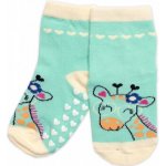 BN Dětské ponožky s ABS Žirafa mátové – Zboží Mobilmania