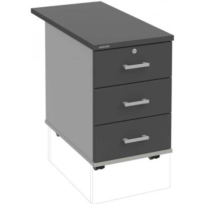 Hobis K 33 Z N 80 3 zásuvky napříč 80 cm šedá antracit – Hledejceny.cz