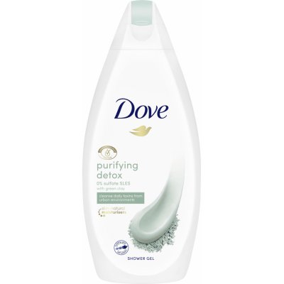 Dove Purifying Detox Green Clay sprchový gel 500 ml – Hledejceny.cz