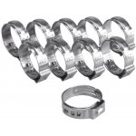 Spona na hadici, 10ks, ⌀21mm, INOX EXTOL PREMIUM – Sleviste.cz