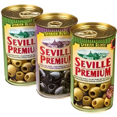 Seville Premium Olivy zelené černé mix 3 x 350 g