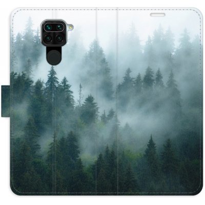 Pouzdro iSaprio Flip s kapsičkami na karty - Dark Forest Xiaomi Redmi Note 9