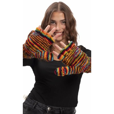 Vlněné převlékací rukavice multicoulor II. – Zbozi.Blesk.cz