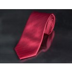 AMJ kravata pánská šikmý proužkovaný vzor KU0024 červená – Zboží Dáma