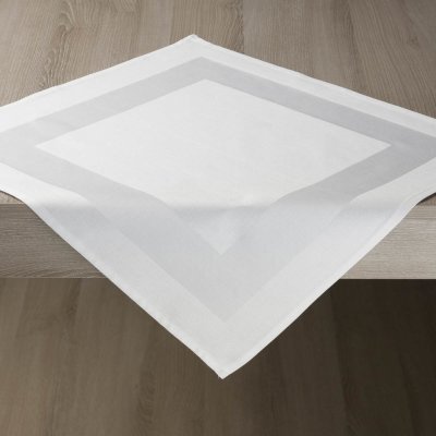 Veba Ubrus SCANDIANA s kantou bílá 50x50 cm