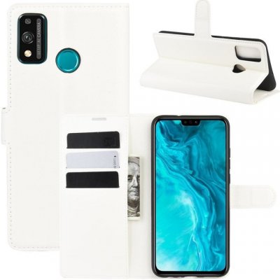 Pouzdro Litchi PU kožené peněženkové Honor 9X Lite - bílé – Sleviste.cz