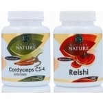 Golden Nature Cordyceps CS-4 100 kapslí + Reishi 100 kapslí – Hledejceny.cz