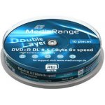 MediaRange DVD+R DL 8.5GB 8x, spindle, 10ks (MR466) – Zboží Živě