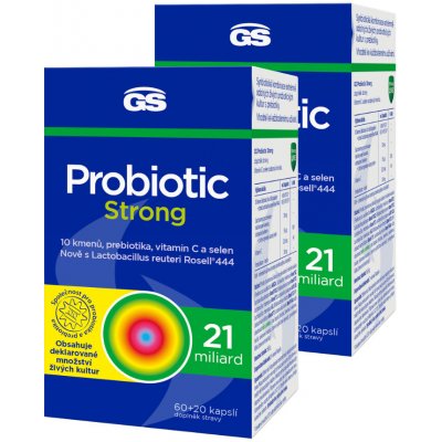 GS Probiotic Strong 2 x 80 kapslí – Hledejceny.cz