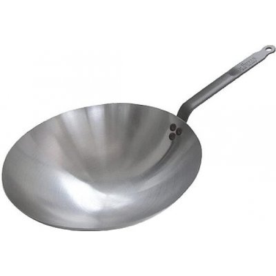 de Buyer indukční wok pánev Carbone Plus ocel 35,5 cm výška 9 cm