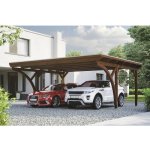 Konsta Přístřešek na auto dvojitý 618 x 500 cm ořech – Sleviste.cz