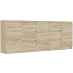 Framire Sada komod sonoma, 200 x 76 x 33 cm R-200-S6 – Zboží Mobilmania